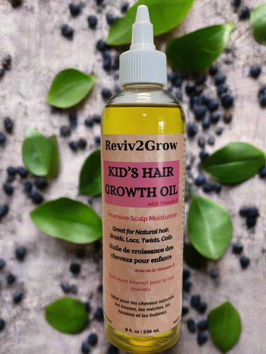 REVIV2GROW Kids's Hair Growth Oil with Vitamin E (8oz), Natural Hair Care products , product of canada